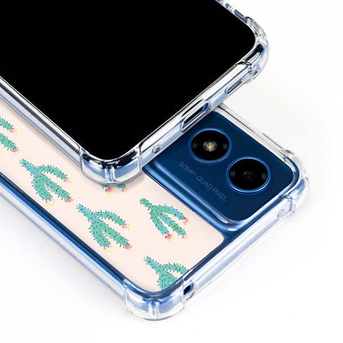 Bouffants and Broken Hearts Cacti 3 Moto G 5G (2024) Clear Case